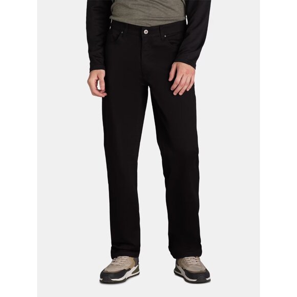 George Men's and Big Men's Premium 5 Pocket Pant, Size 36x30, Slim Fit, Black - Picture 1 of 5